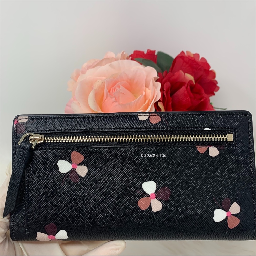 Kate spade Cameron large bifold wallet dusk buds - Picture 2 of 7